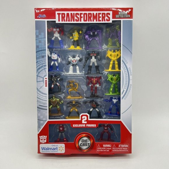 Jada Nano Metalfigs Transformers Series 2 18 Figure Pack 2 Exclusive Walmart - Picture 1 of 2
